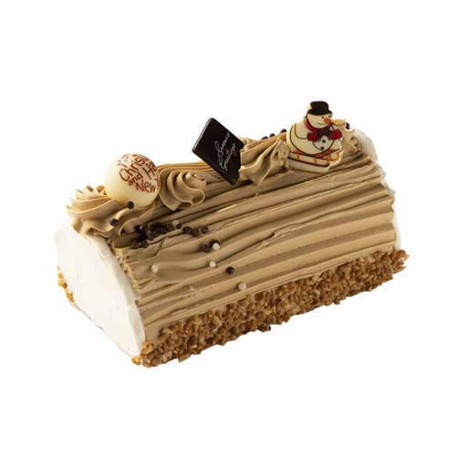 Bûche crème au beurre moka - 6 pers.
