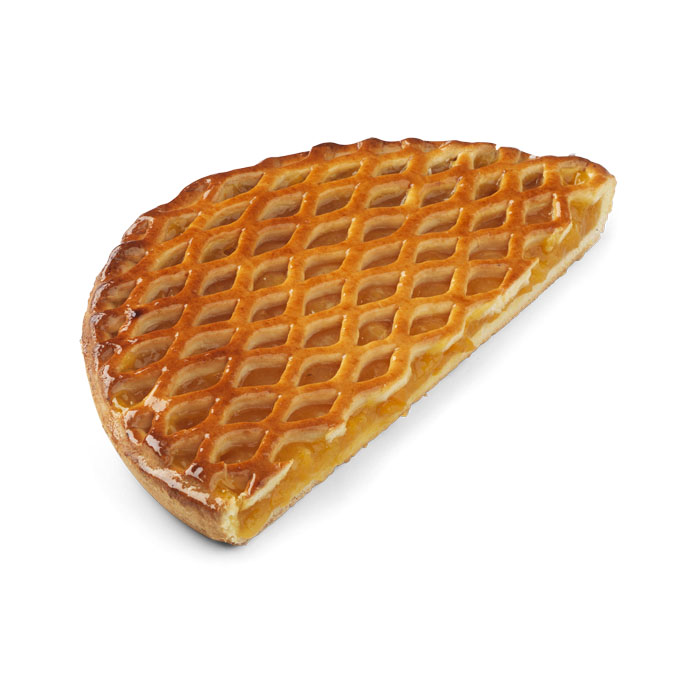 Demi-tarte treillée aux abricots